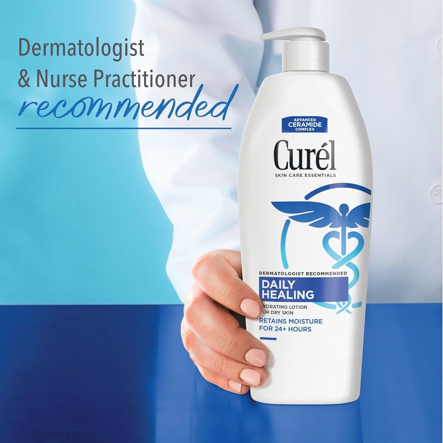 image:imageCurel Daily Healing Body Lotion for Dry Skin Dermatologist Recommended Hydrating Body Lotion with Advanced Ceramides Complex 1 Oz Pack of 30Daily Healing