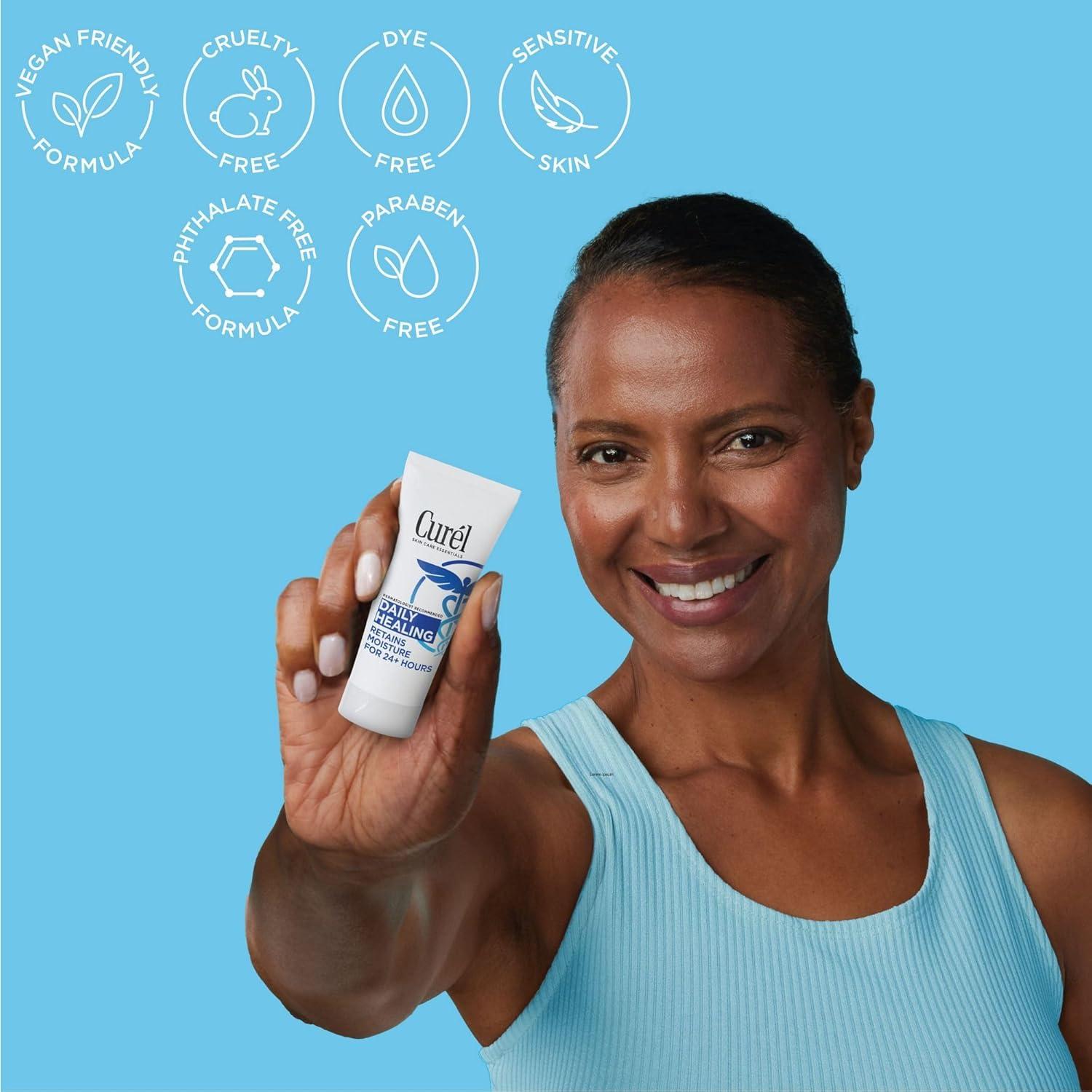 image:imageCurel Daily Healing Body Lotion for Dry Skin Dermatologist Recommended Hydrating Body Lotion with Advanced Ceramides Complex 1 Oz Pack of 30Daily Healing