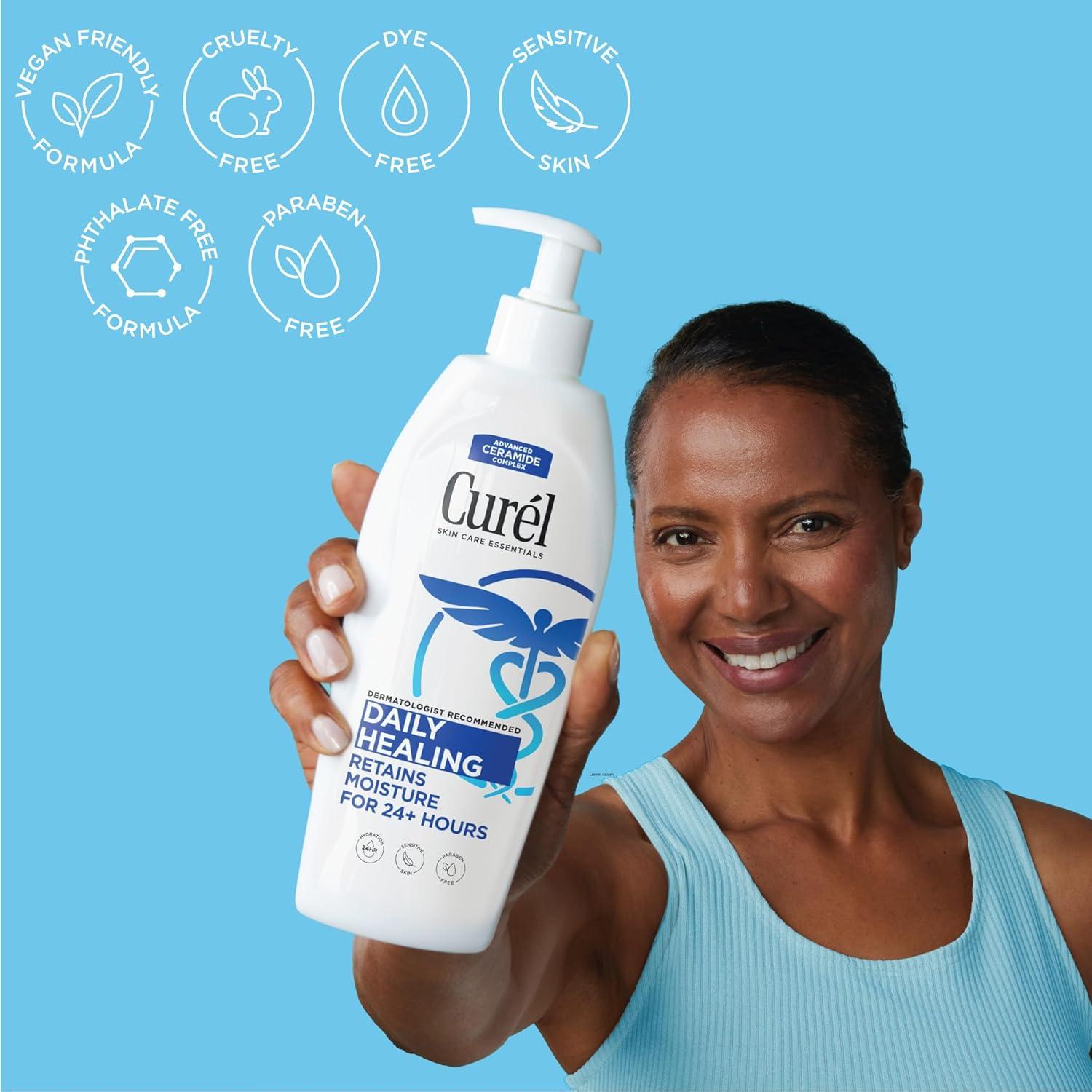 image:imageCurel Daily Healing Body Lotion for Dry Skin Dermatologist Recommended Hydrating Body Lotion with Advanced Ceramides Complex 20 Oz