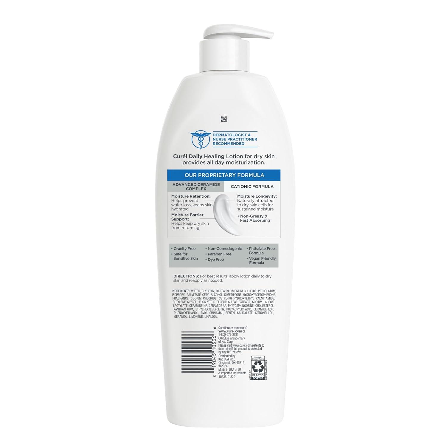 image:imageCurel Daily Healing Body Lotion for Dry Skin Dermatologist Recommended Hydrating Body Lotion with Advanced Ceramides Complex 20 Oz
