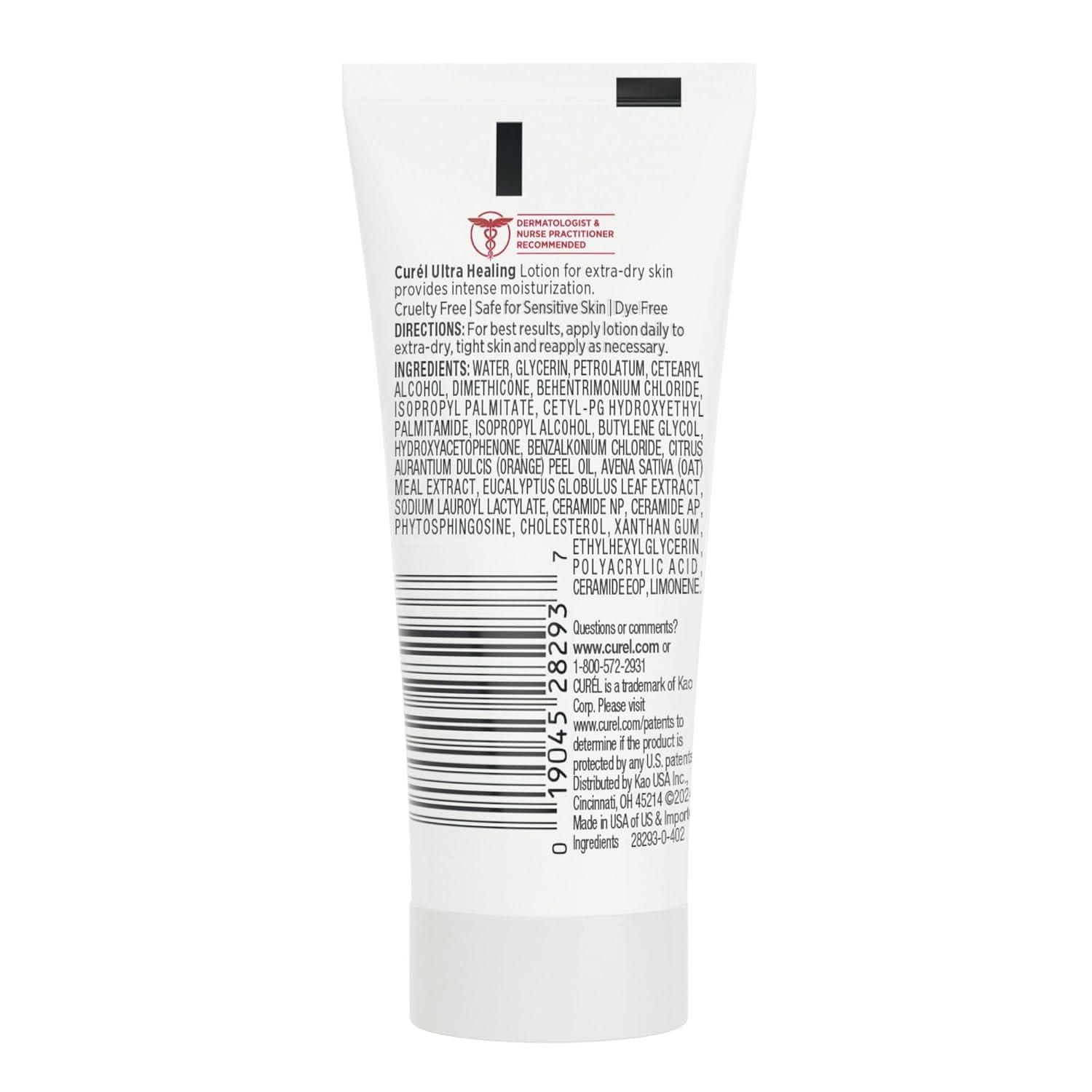 image:imageCurel Ultra Healing Intensive FragranceFree Lotion For ExtraDry Skin Dermatologist Recommended Ideal for Sensitive Skin Cruelty Free Paraben Free 1 Oz Pack of 301 Fl Oz Pack of 30