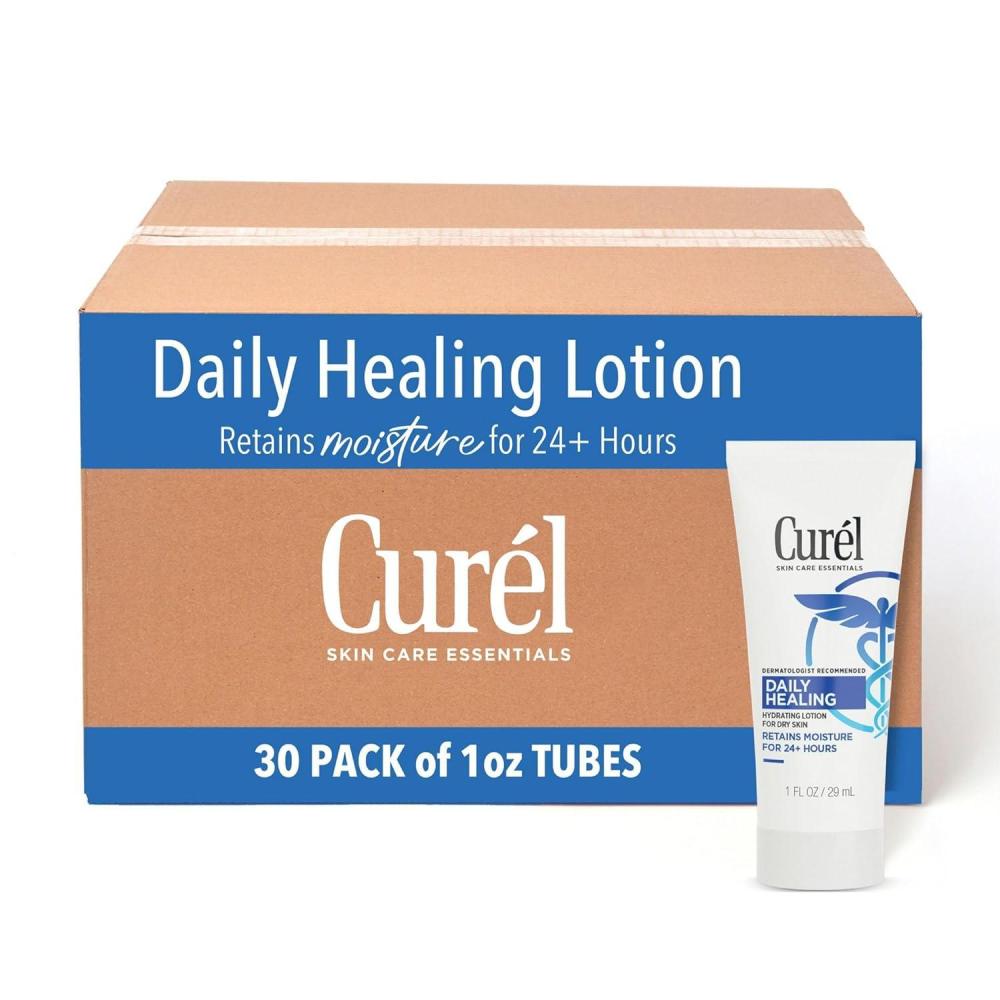 image:imageCurel Daily Healing Body Lotion for Dry Skin Dermatologist Recommended Hydrating Body Lotion with Advanced Ceramides Complex 1 Oz Pack of 30Daily Healing