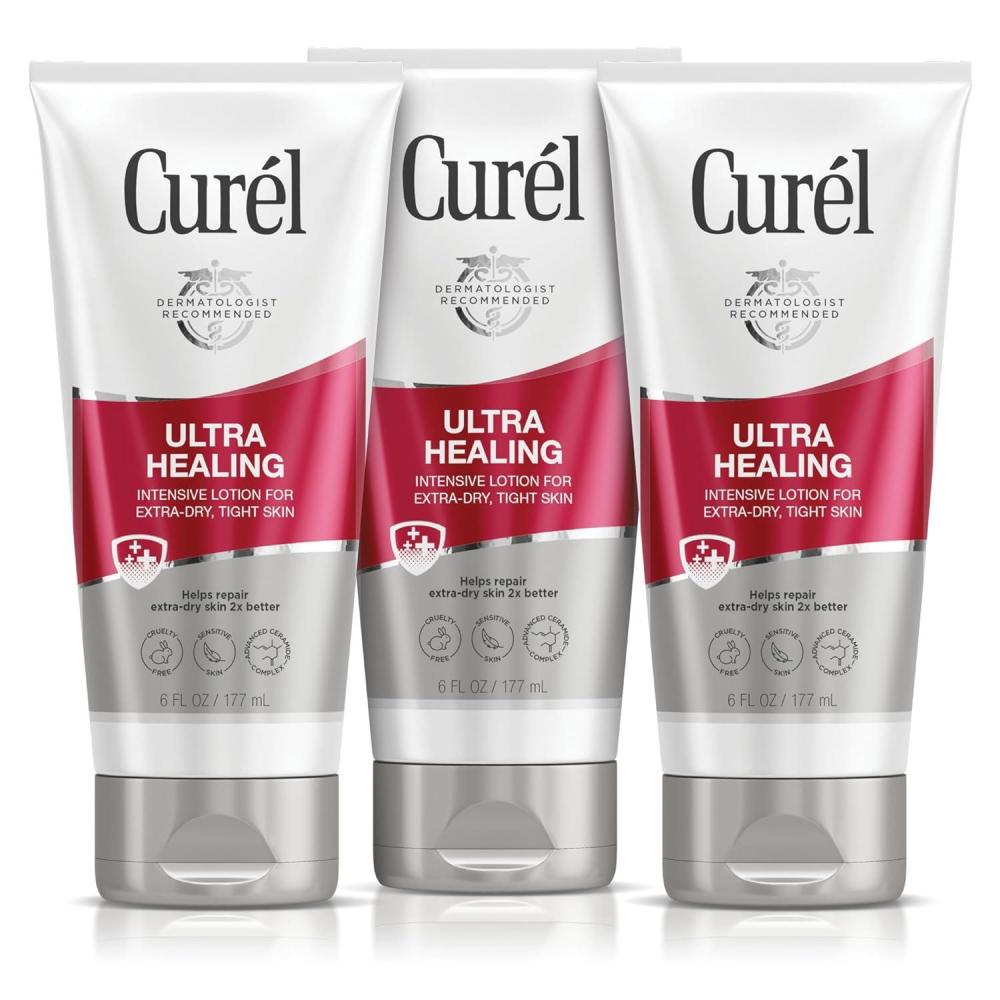 image:imageCurel Ultra Healing Intensive FragranceFree Lotion For ExtraDry Skin Dermatologist Recommended Ideal for Sensitive Skin Cruelty Free Paraben Free 1 Oz Pack of 306 Fl Oz Pack of 3