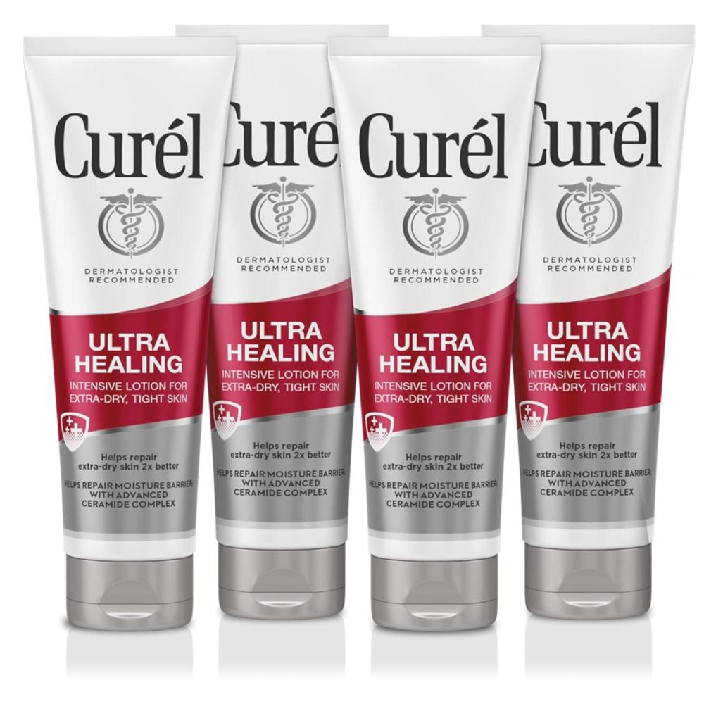 image:imageCurel Ultra Healing Intensive FragranceFree Lotion For ExtraDry Skin Dermatologist Recommended Ideal for Sensitive Skin Cruelty Free Paraben Free 1 Oz Pack of 3025 Fl Oz Pack of 4