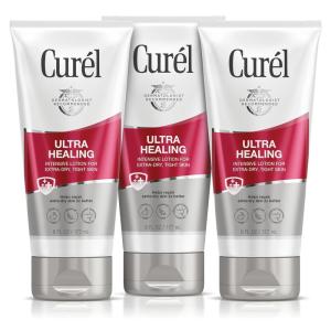 Curel Ultra Healing Intensive Fragrance-Free Lotion For Extra-Dry Skin, Dermatologist Recommended, Ideal for Sensitive Skin, Cruelty Free, Paraben Free, 1 Oz, Pack of 30(6 Fl Oz (Pack of 3))