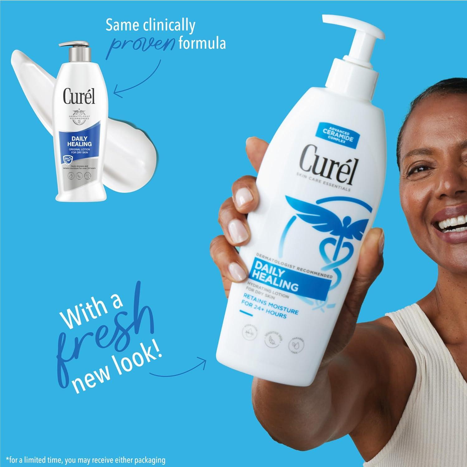 image:imageCurel Daily Healing Body Lotion for Dry Skin Hydrating Body Lotion with Advanced Ceramides Complex Dermatologist Recommended 13 Oz Pack of 3