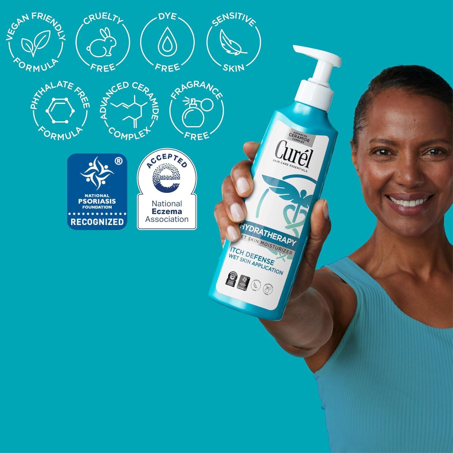 image:imageCurel Hydra Therapy In Shower Lotion Itch Defense Body Moisturizer with Advanced Ceramide Complex Vitamin E amp Oatmeal Extract 12 OzUnscented