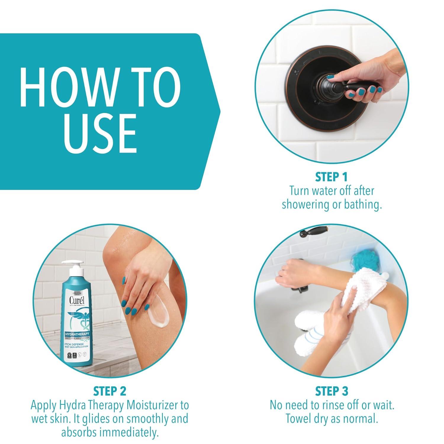 image:imageCurel Hydra Therapy Itch Defense Moisturizer Wet Skin Lotion with Advanced Ceramide Complex Vitamin E amp Oatmeal Extract Helps to Repair Moisture Barrier 12 Oz