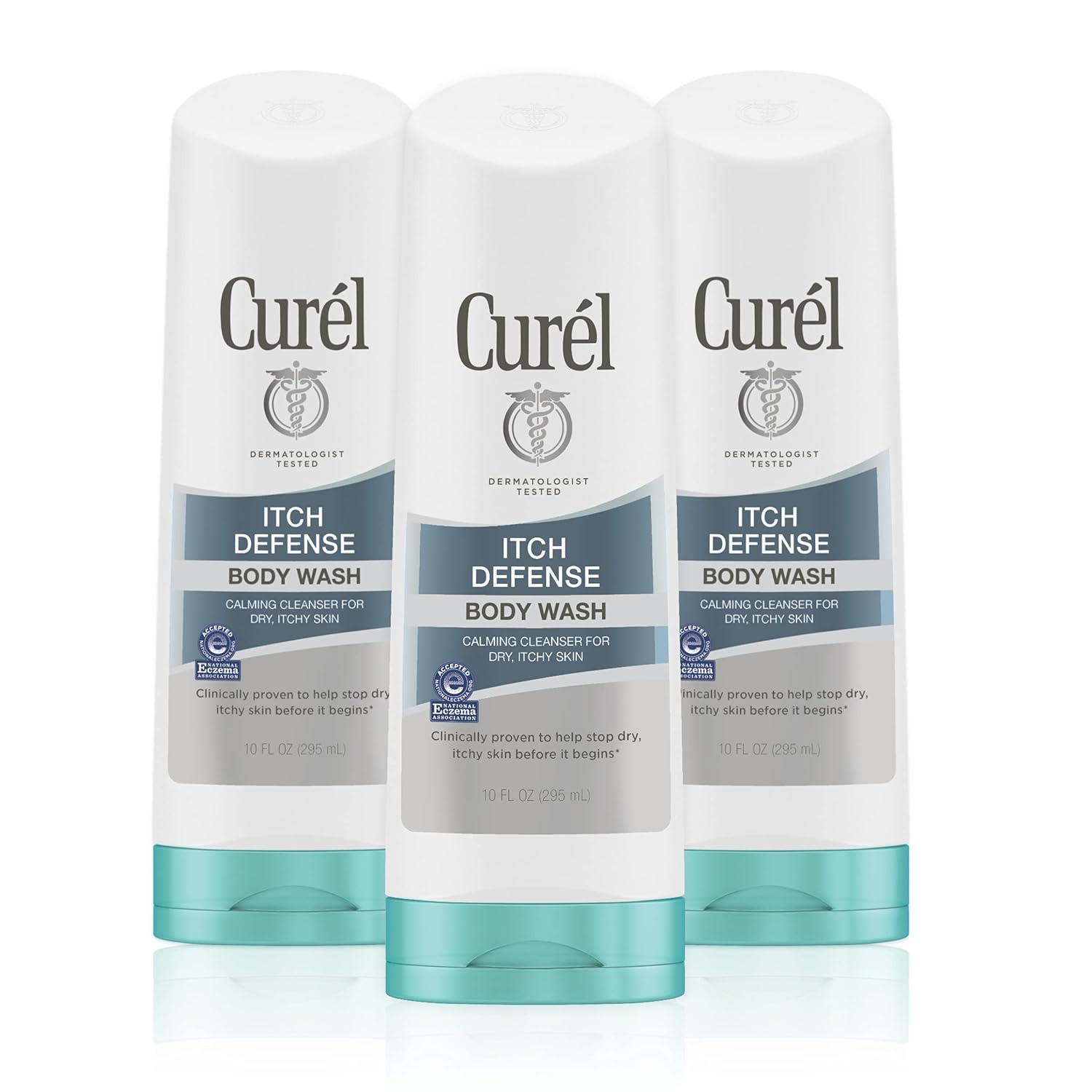 image:imageCurel Itch Defense Calming Daily Cleanser Body Wash Soapfree Formula for Dry Itchy Skin with Hydrating Jojoba and Olive Oil 10 OzUnscented