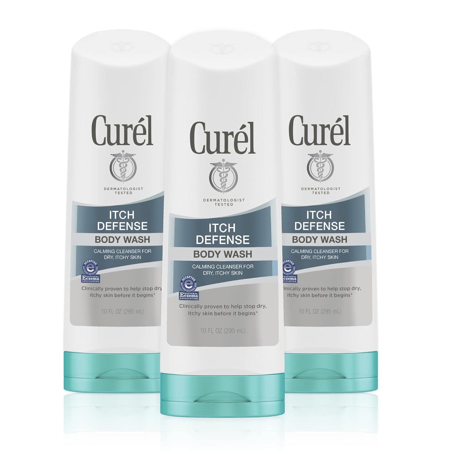 image:imageCurel Itch Defense Calming Daily Cleanser Body Wash Soapfree Formula for Dry Itchy Skin with Hydrating Jojoba and Olive Oil 10 OzUnscented