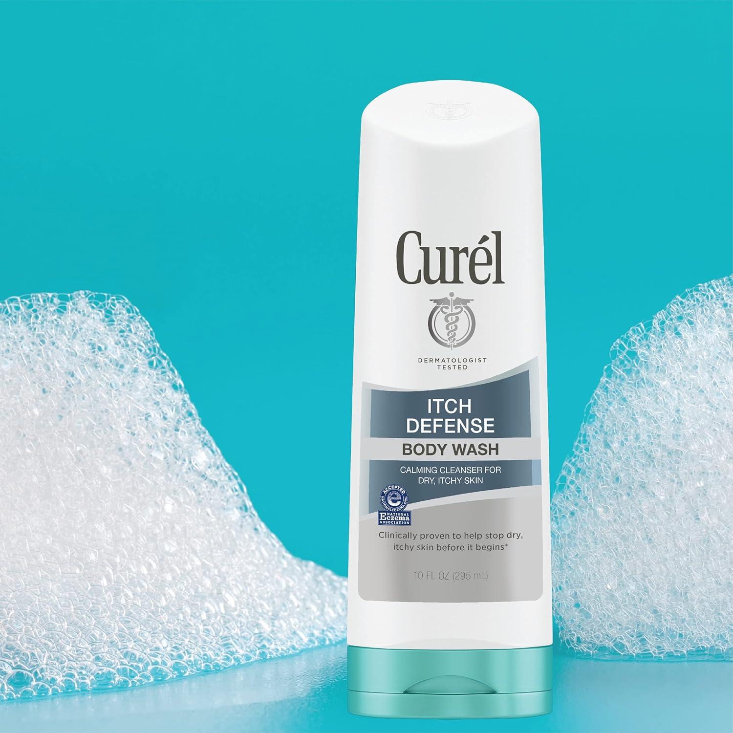 image:imageCurel Itch Defense Calming Daily Cleanser Body Wash Soapfree Formula for Dry Itchy Skin with Hydrating Jojoba and Olive Oil 10 OzUnscented