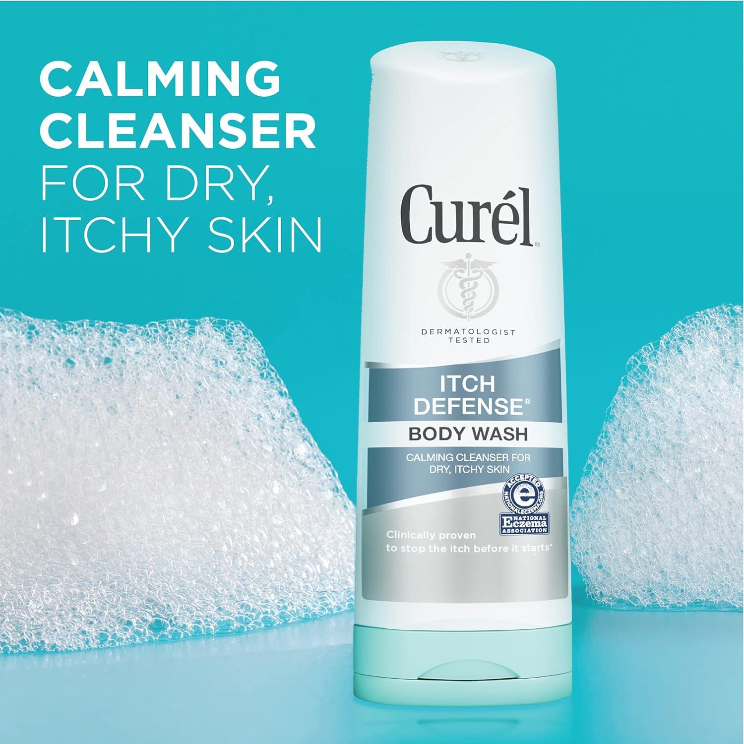 image:imageCurel Itch Defense Calming Daily Cleanser Body Wash Soapfree Formula for Dry Itchy Skin with Hydrating Jojoba and Olive Oil 10 OzUnscented