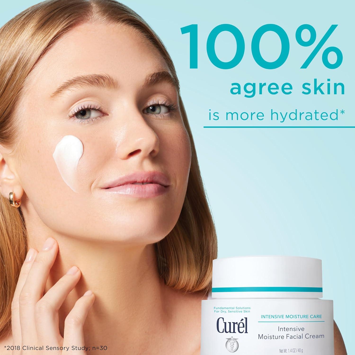 image:imageCurel Japanese Skin Care AntiWrinkle Hydrating Serum Lightweight Serum Fragrance Free amp Colorant Free For Sensitive Skin 13 OzIntensive Moisture Facial Cream