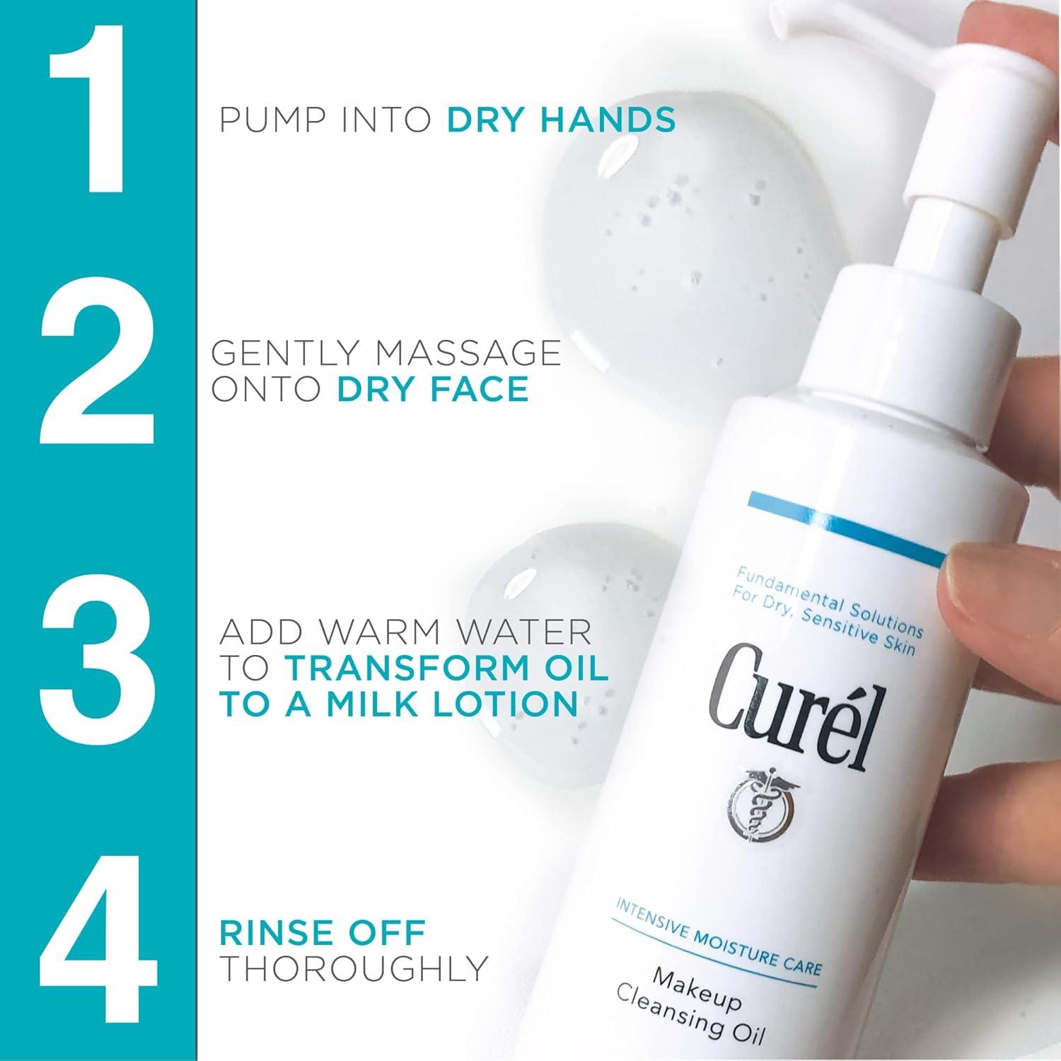 image:imageCurel Japanese Skin Care Makeup Cleansing Gel Waterproof Eye Makeup Remover and Gentle Facial Cleanser for Dry Sensitive Skin Step 1 of 2 45 Oz5 Fl Oz Pack of 1