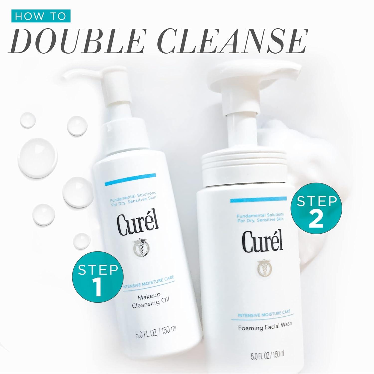 image:imageCurel Japanese Skin Care Makeup Cleansing Gel Waterproof Eye Makeup Remover and Gentle Facial Cleanser for Dry Sensitive Skin Step 1 of 2 45 Oz5 Fl Oz Pack of 2
