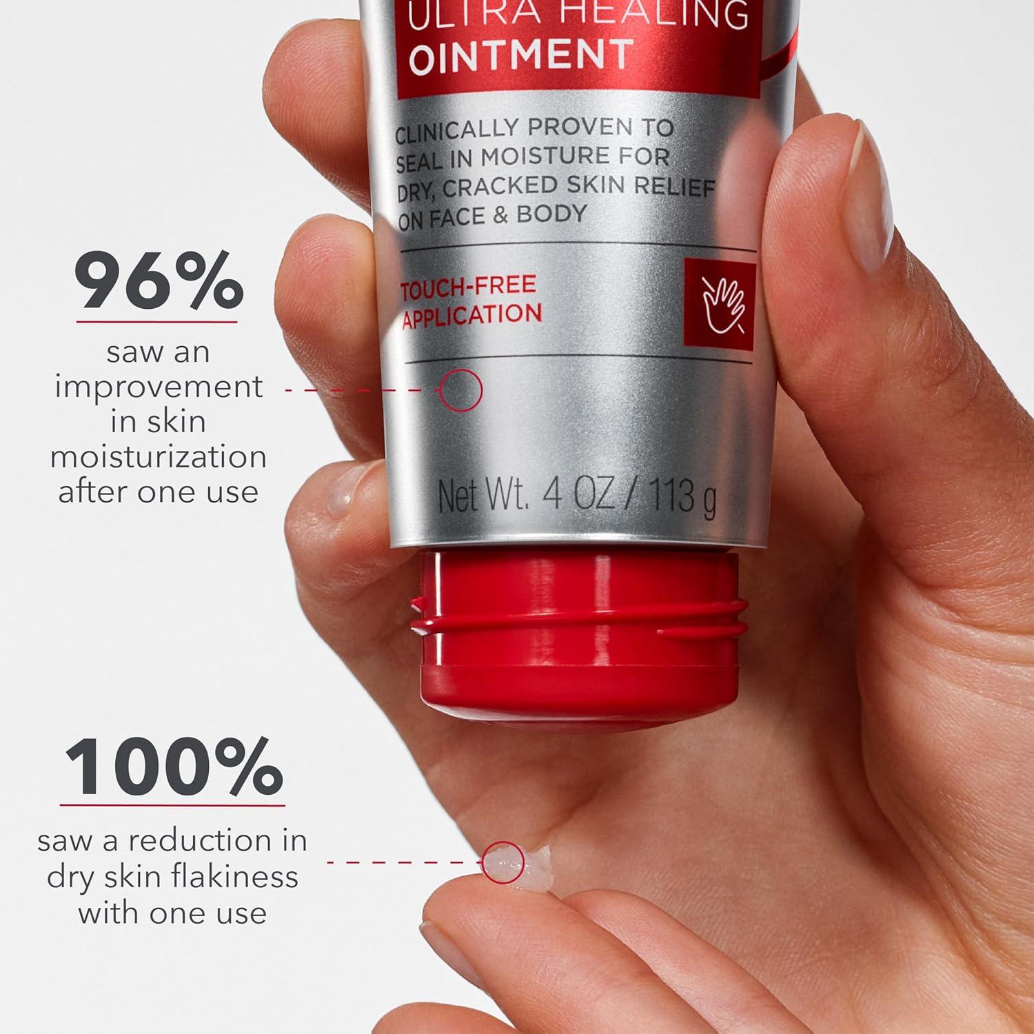 image:imageCurel Ultra Healing Ointment Healing Ointment with Touch Free Applicator Body and Face Moisturizer for Women and Men 4 Oz