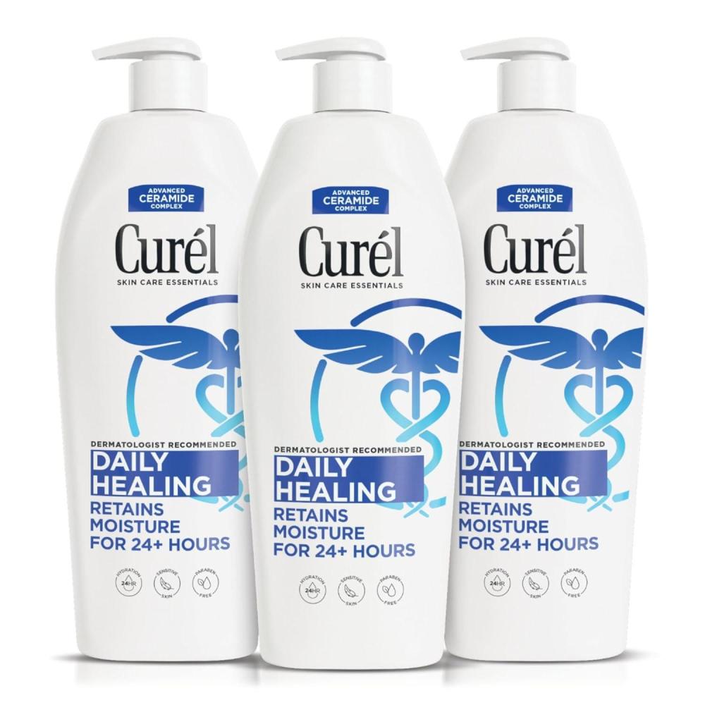 image:imageCurel Daily Healing Body Lotion for Dry Skin Hydrating Body Lotion with Advanced Ceramides Complex Dermatologist Recommended 13 Oz Pack of 3