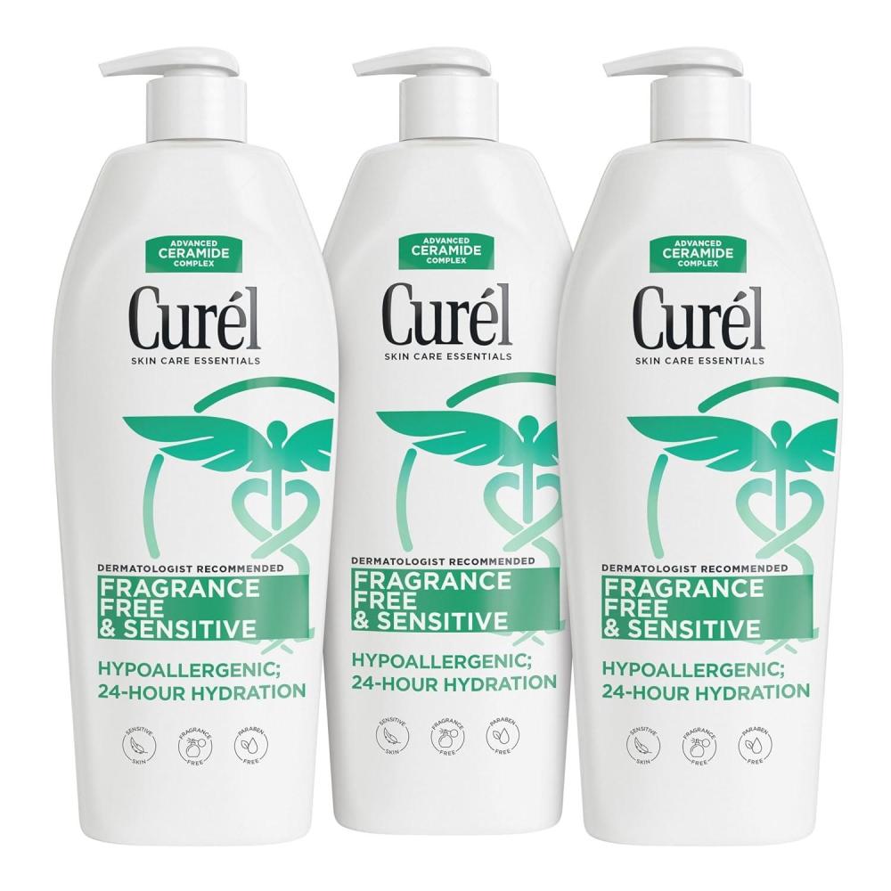 image:imageCurel Fragrance Free Comforting Body Lotion Unscented Dry Skin Moisturizer for Sensitive Skin with Advanced Ceramide Complex Repairs Moisture Barrier 20 oz13 Fl Oz Pack of 3