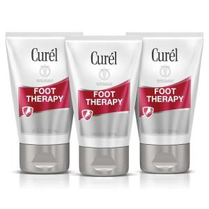 Curel Foot Therapy Cream, Soothing Lotion for Dry Cracked Feet, Quick Absorbing, with Shea Butter, Coconut Milk, and Vitamin E2, 3.5 Oz(1.17 Fl Oz (Pack of 3))