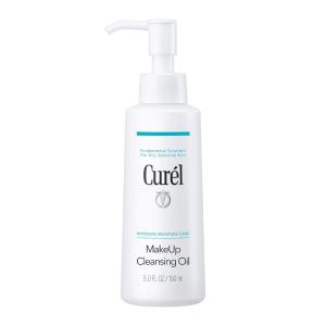 Curel Japanese Skin Care Makeup Cleansing Gel, Waterproof Eye Makeup Remover and Gentle Facial Cleanser for Dry, Sensitive Skin, Step 1 of 2, 4.5 Oz(5 Fl Oz (Pack of 1))